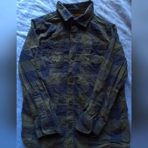 Cat & Jack Plaid Green and dark Gray Flannel